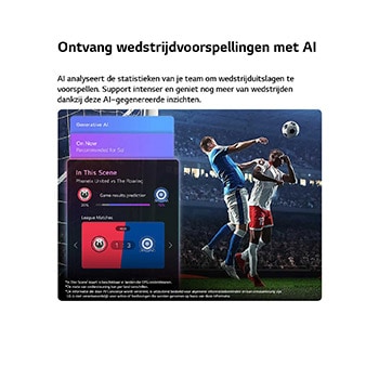 Een LG QNED evo AI QNED90 Mini LED met een slank ontwerp is aan de muur bevestigd in een lichte, open woonruimte. Het strakke profiel past naadloos in het interieur terwijl een opvallend, kleurrijk abstract kunstwerk wordt weergegeven.